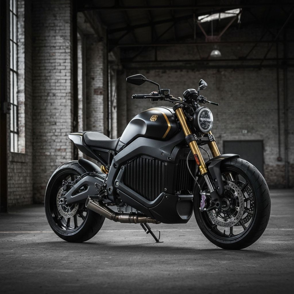 Star Bikes custom Arctic Leopard build in black and gold